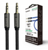 ESOULK 10ft Nylon Fabric Tangle-Free Male To Male 3.5mm Auxiliary Cable (EC31P) - BLACK