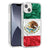 Apple iPhone 14 Plus (6.7) - Mexico Flag Texture Design on Clear PC Hard Cover with Clear TPU Bumper Edge