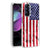 Motorola Moto G 5G 2022 - USA Flag Texture Design on Clear PC Hard Cover with Clear TPU Bumper Edge