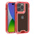 Apple iPhone 14 Pro (6.1) / iPhone 13 Pro (6.1) - Red Three Piece Hybrid Clear Case