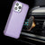 For iPhone 13 (6.1) Magnetic Wallet With Independent Detachable Card Holder - Light Purple