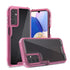 Samsung Galaxy A14 5G - Hot Pink Three Piece Hybrid Clear Case