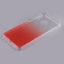 Samsung Galaxy A21 - Red Two Tone Glitter Clear PC Hard Cover Case with Protective TPU Edge