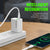 ESOULK FAST HOME CHARGER (TYPE C TO C - USB) 18W PD 2.4A 5FT (EC10P) - WHITE