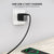 ESOULK TYPE C TO C-USB 18W FAST HOME CHARGER 5FT (EC35P) - BLACK